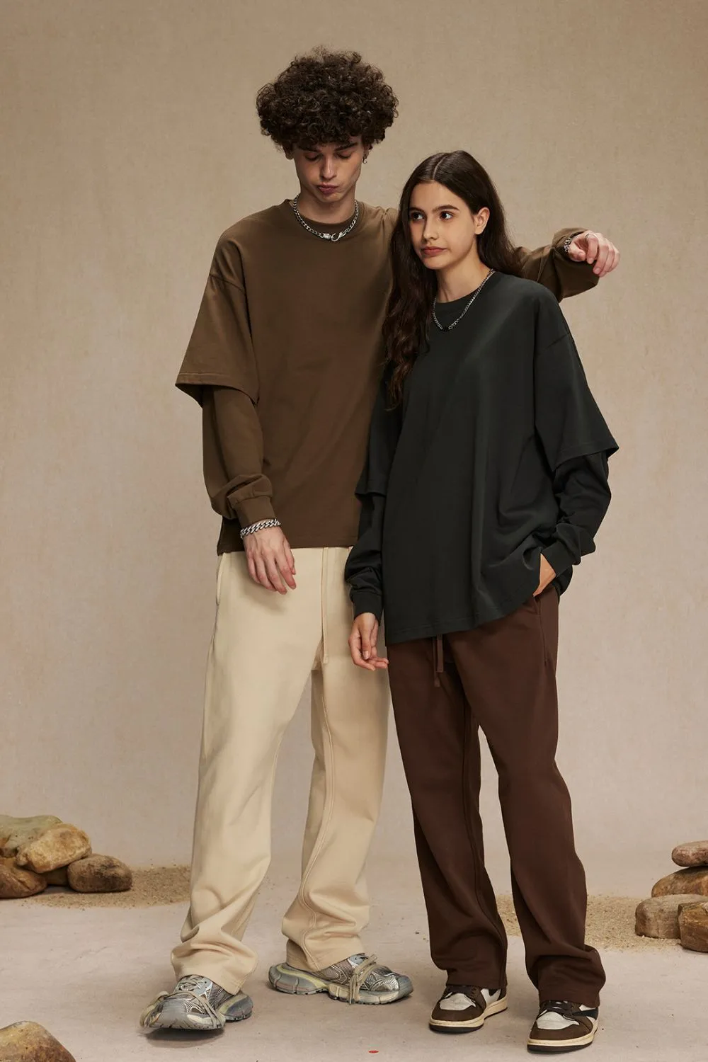 Men's Round Neck Long Sleeve T-Shirt, image 18