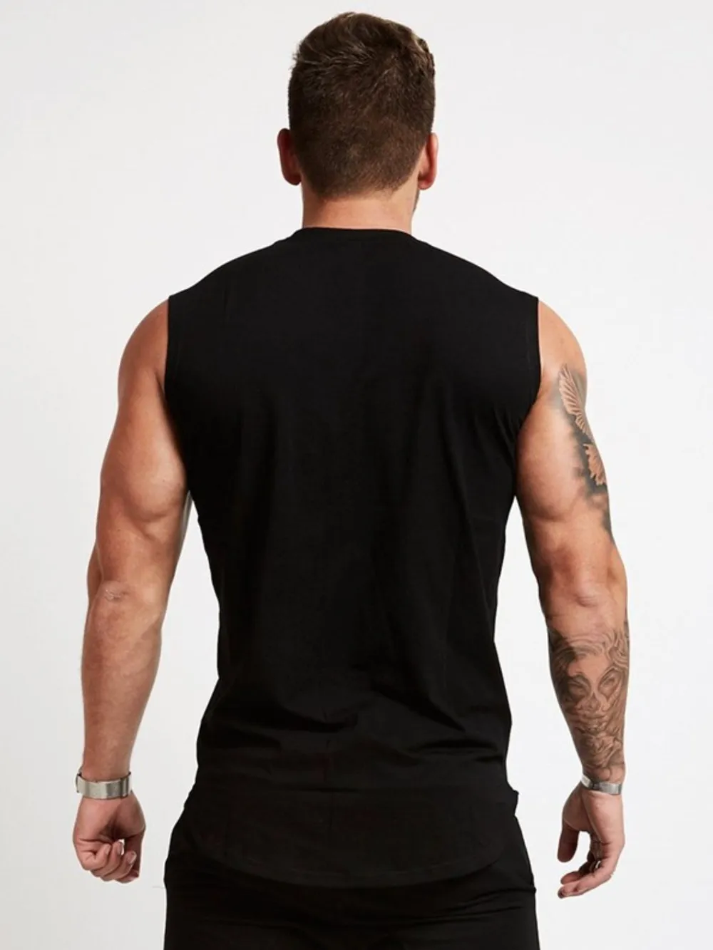 Men's Round Neck Tank, image 6