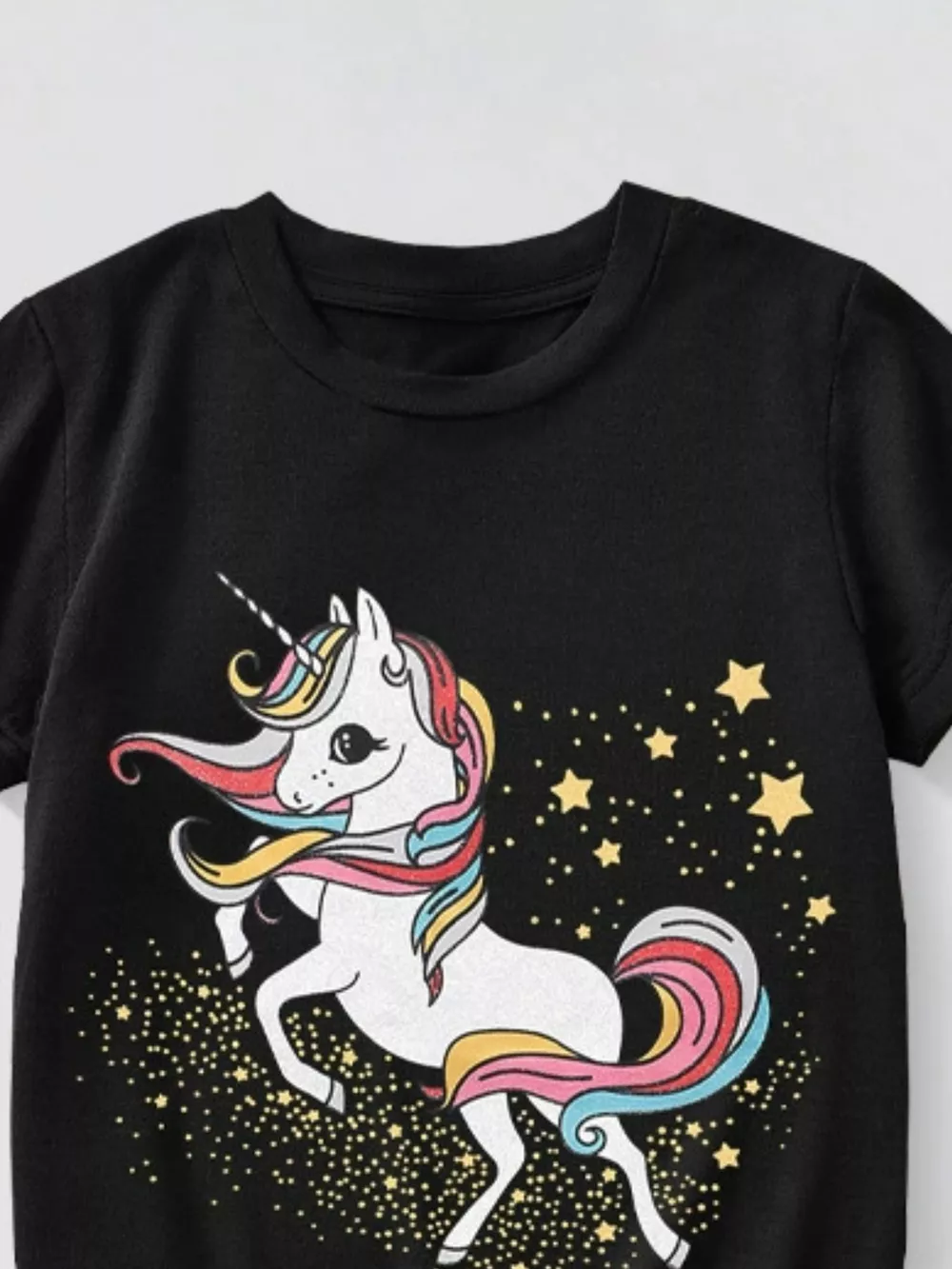 Children's Unicorn Graphic Short Sleeve T-Shirt, image 4