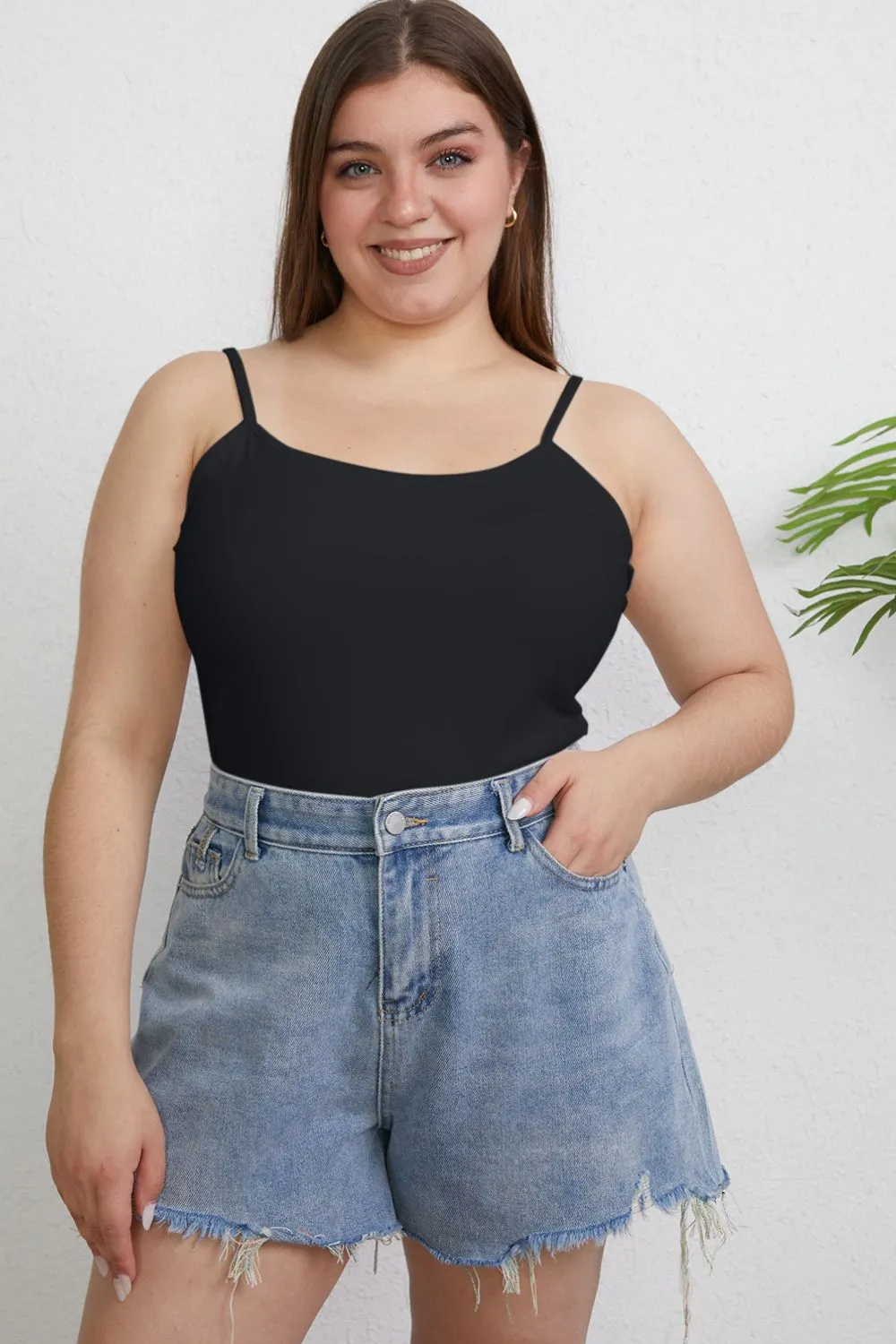Full Size Round Neck Slim Cami Plus Size, image 20