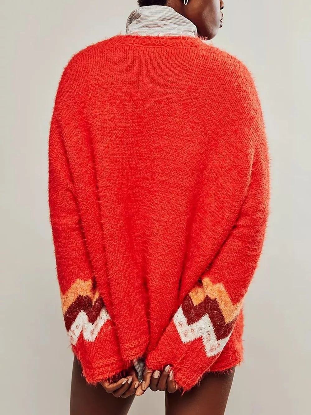 Fruit Round Neck Long Sleeve Sweater, image 4