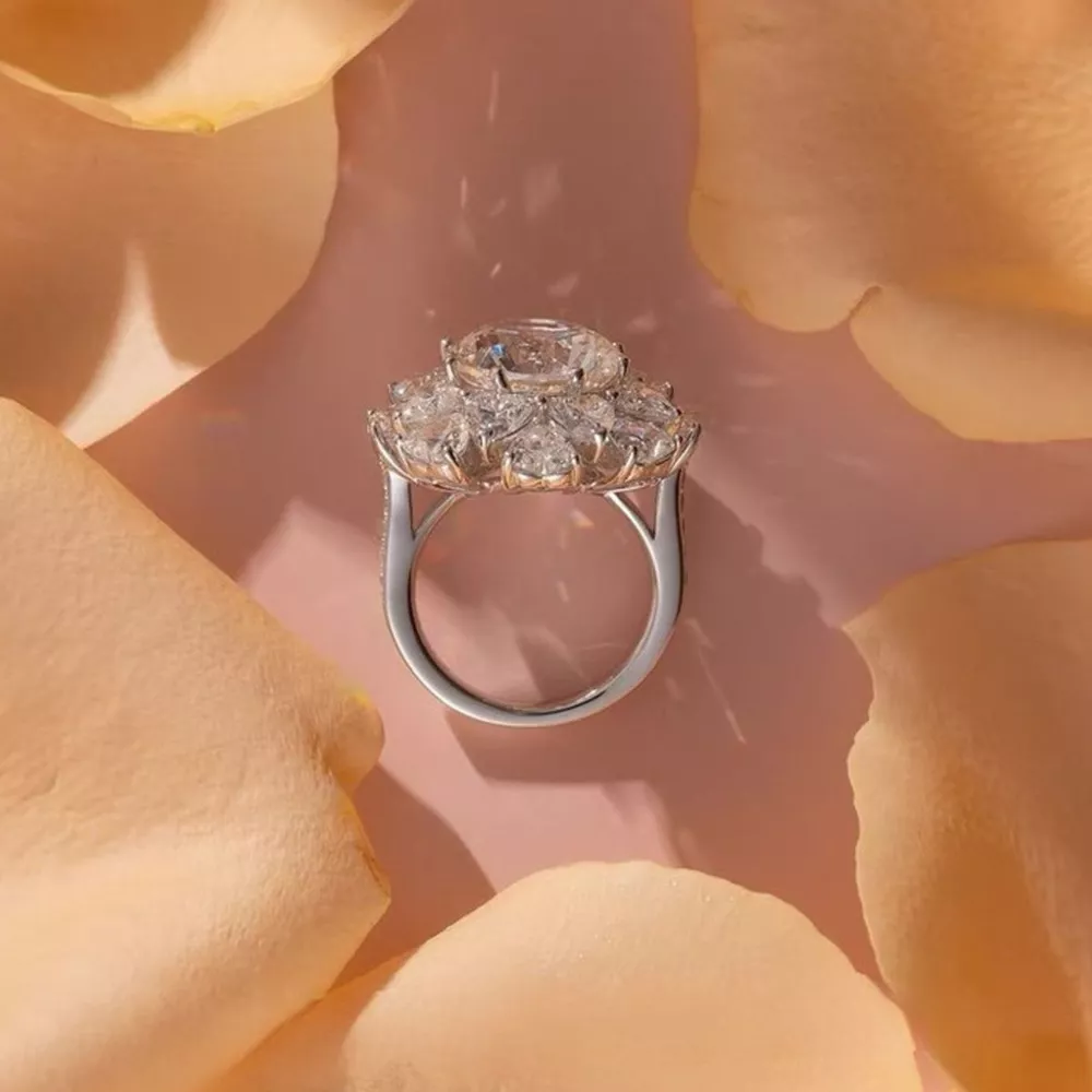 5 Carat 925 Sterling Silver Moissanite Ring, image 5