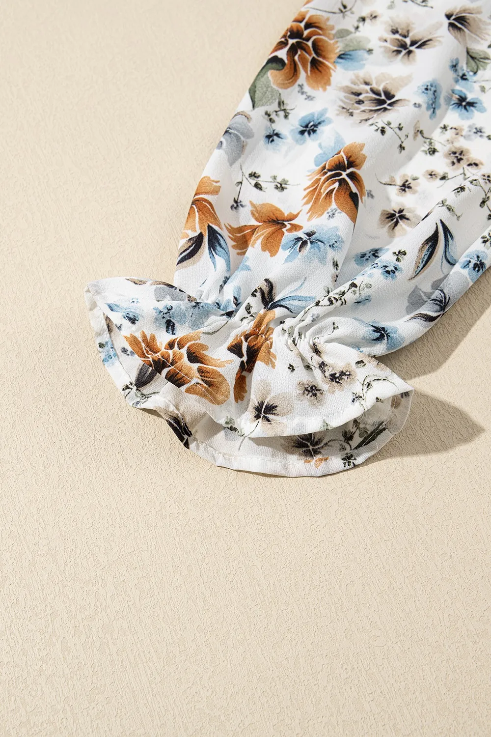 Floral Print Flounce Sleeve Midi Dress, image 18