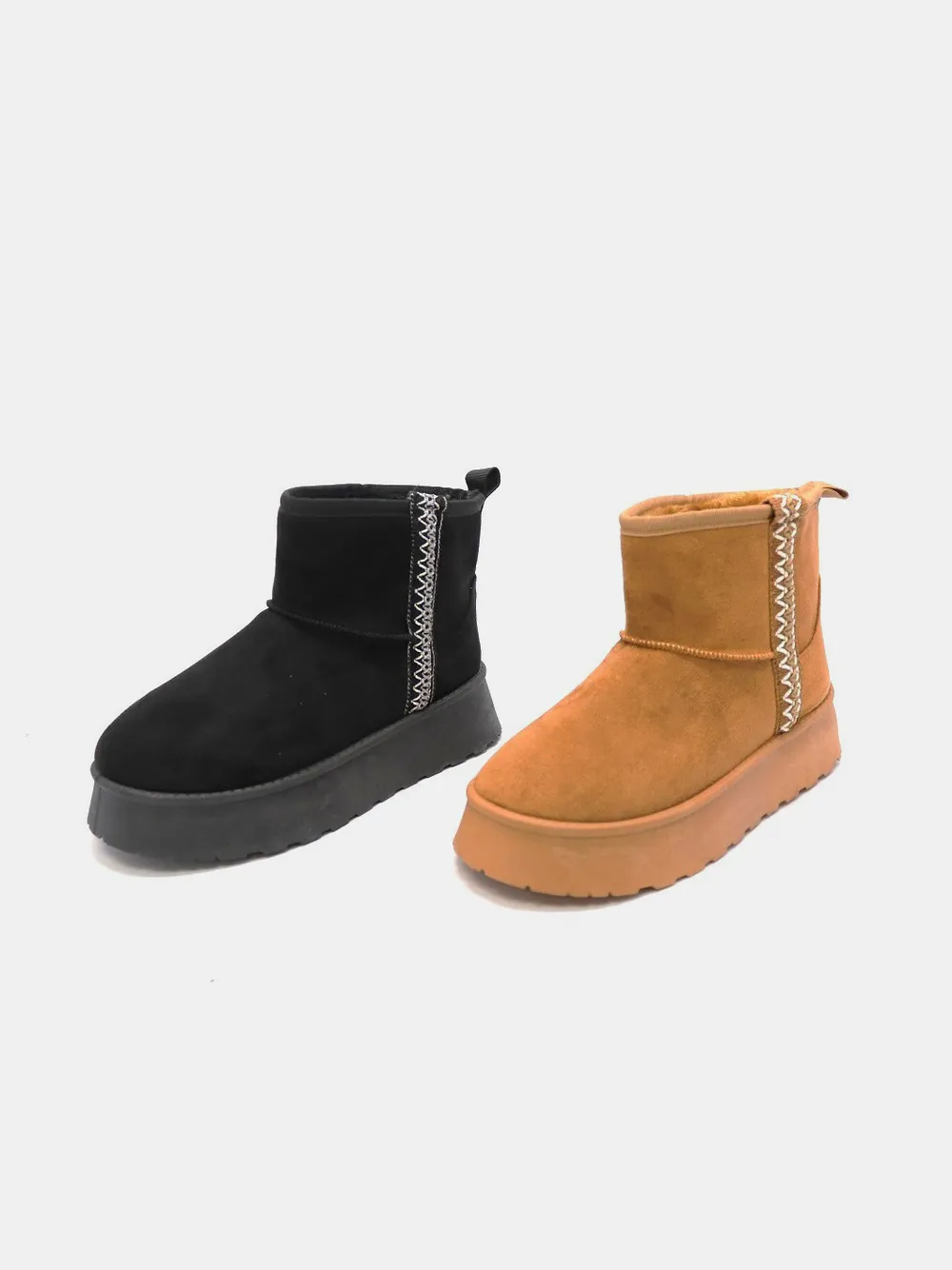 WILD DIVA Round Toe Platform Boots, image 3