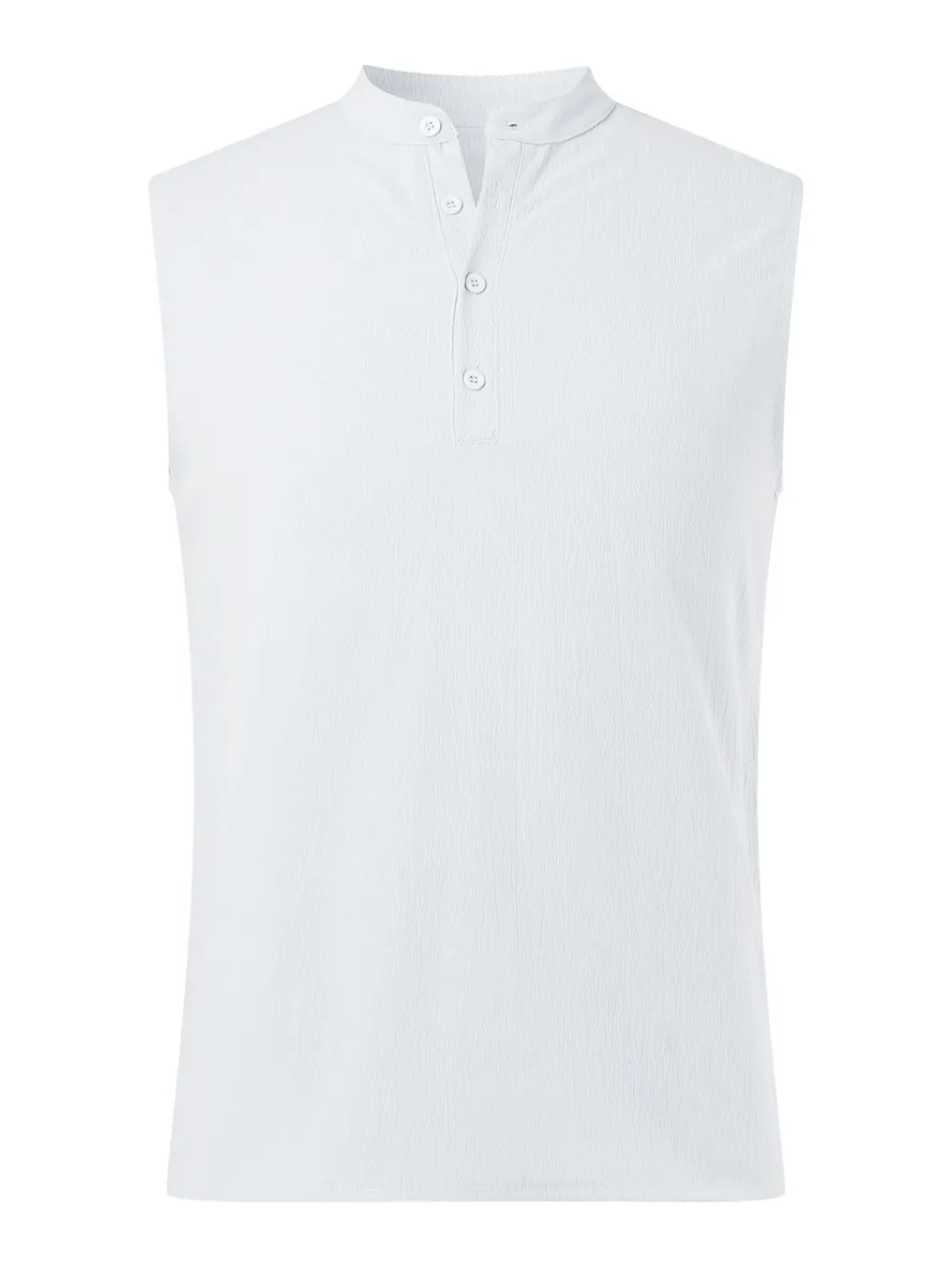 Men's Full Size Button Detail Tank Plus Size, image 6