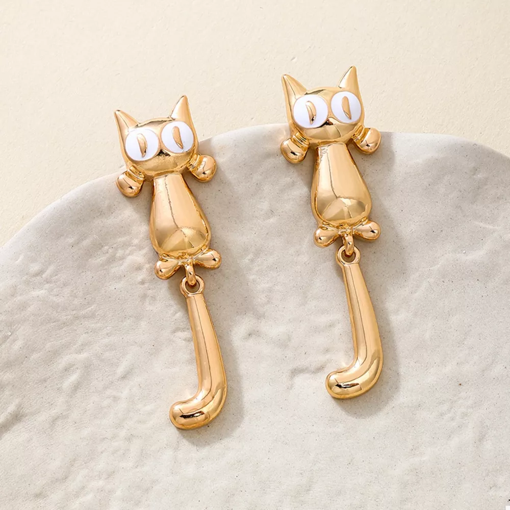 Alloy Cat Earrings, image 8