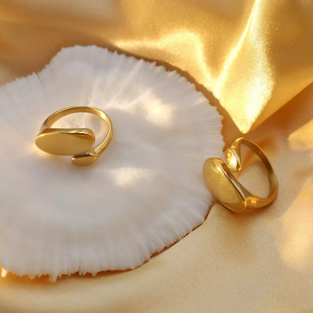 18K Gold-Plated Bypass Ring