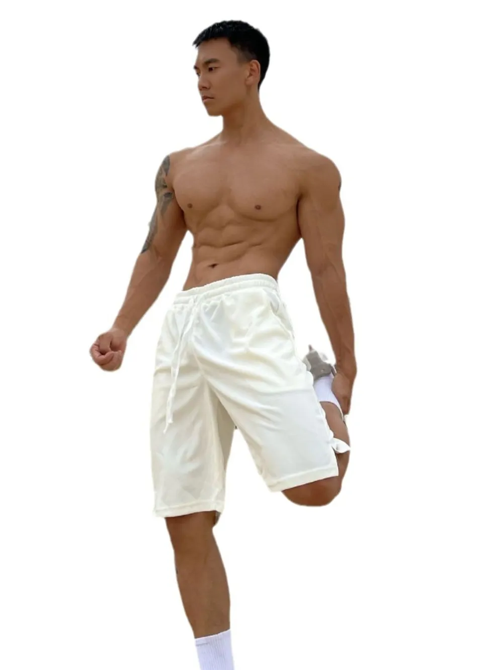 Men's Plus Size Drawstring Shorts with Pockets, image 6