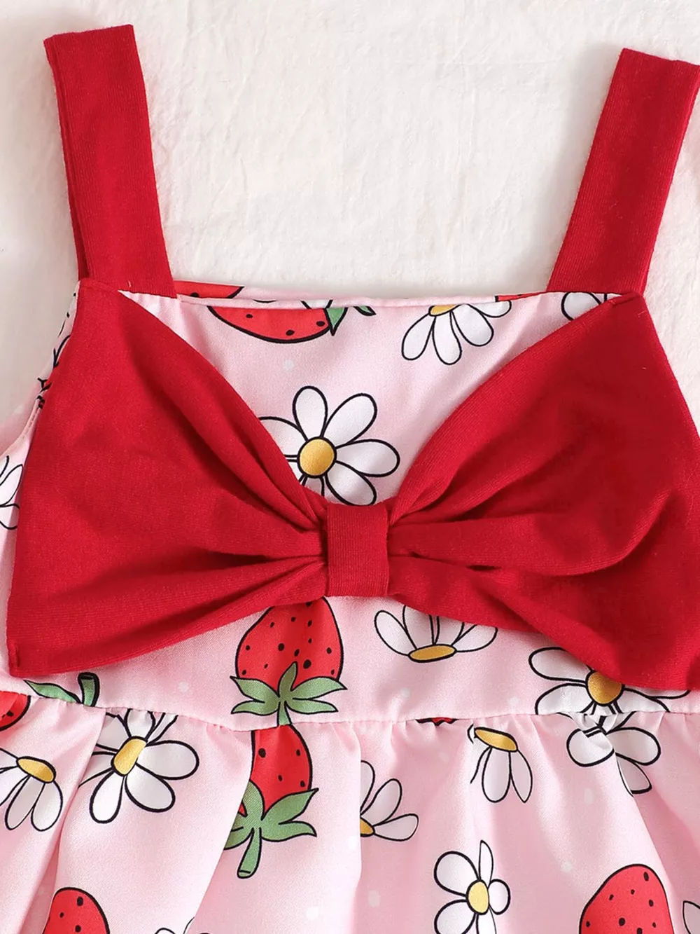 Children's Bow Front Printed Dress, image 12