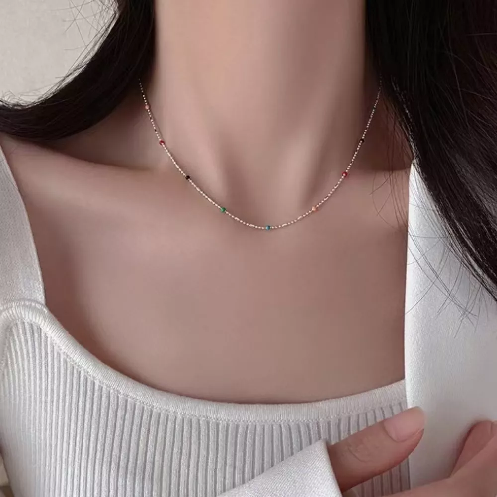 925 Sterling Silver Bead Necklace