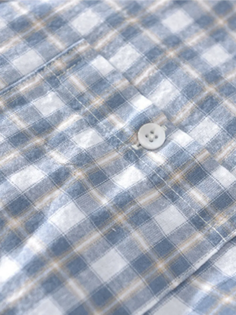 Men's Plus Size Button Down Plaid Short Sleeve Shirt, image 8