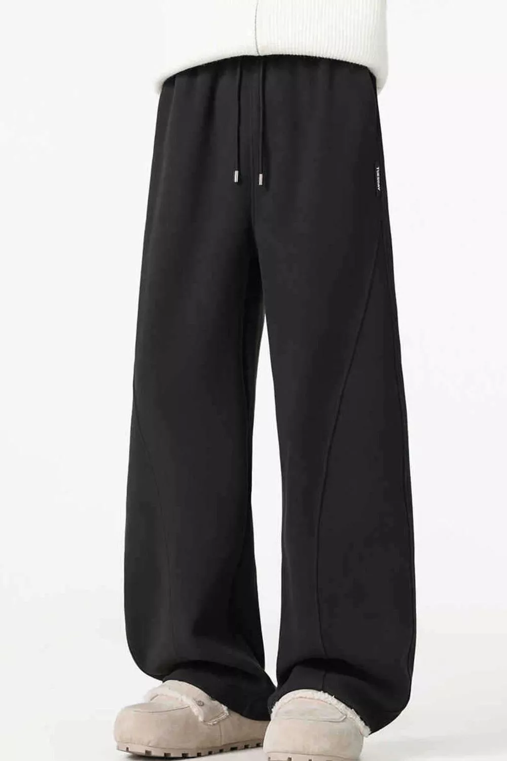 Men's Plus Size Loose Fit Casual Drawstring Pants, image 6