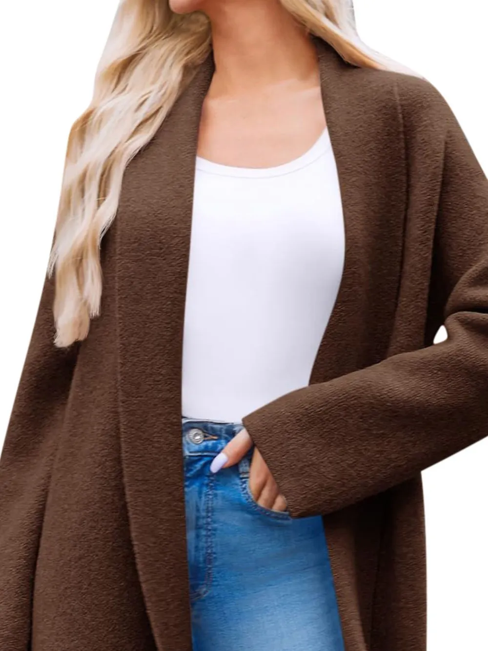 Open Front Longline Coat, image 6