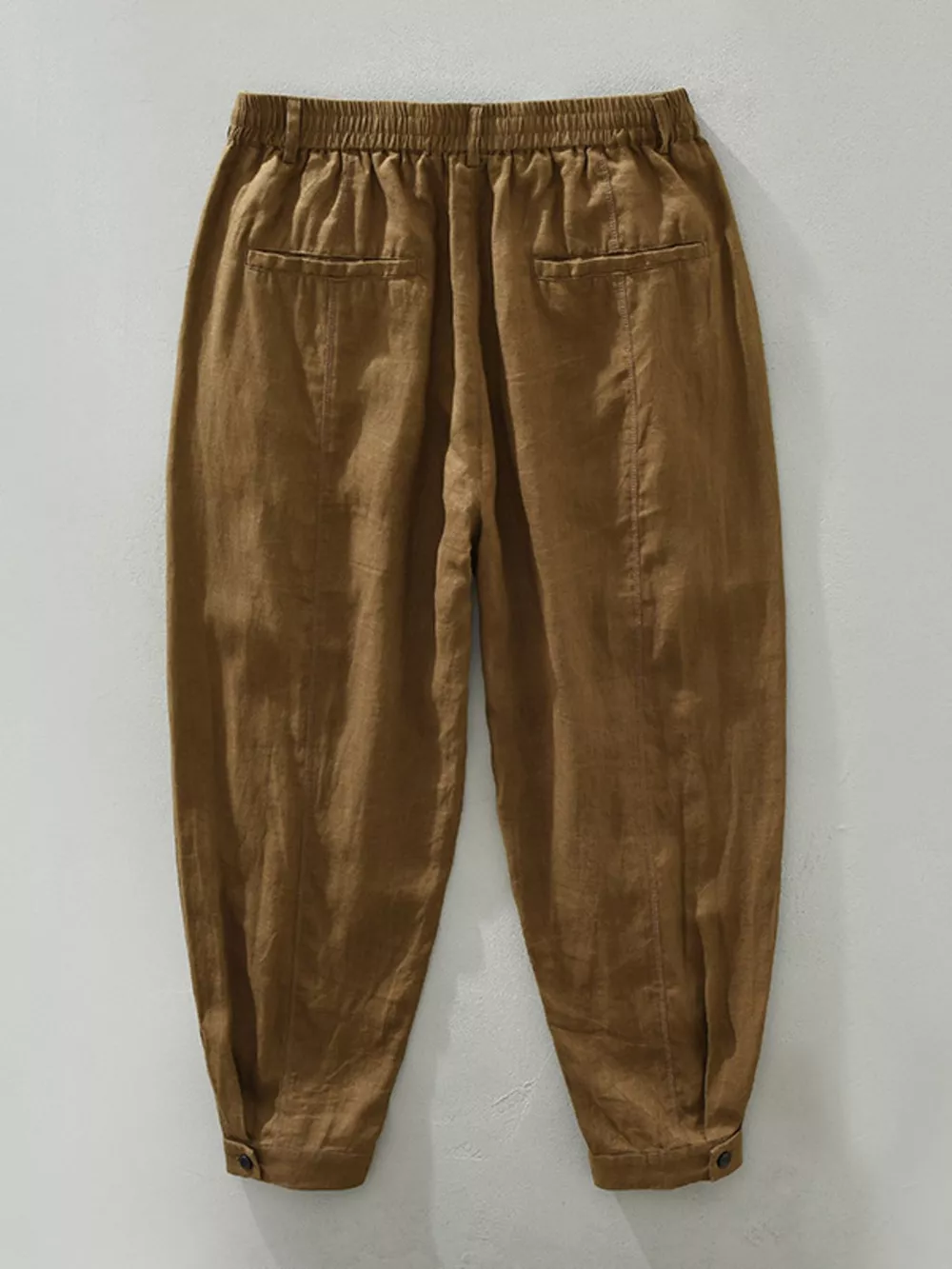 Men's Plus Size Drawstring Wide Leg Pants, image 3
