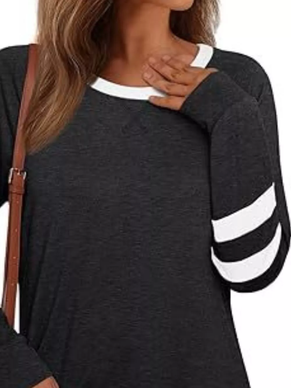 Casual Striped Round Neck T-Shirt, image 10