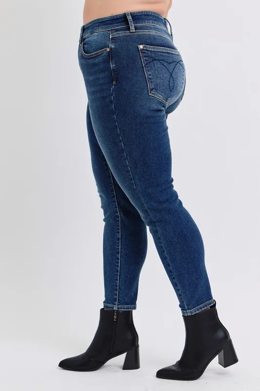 Full Size Run Mid-Rise Waist Skinny Jeans with Thermal Lining, image 5
