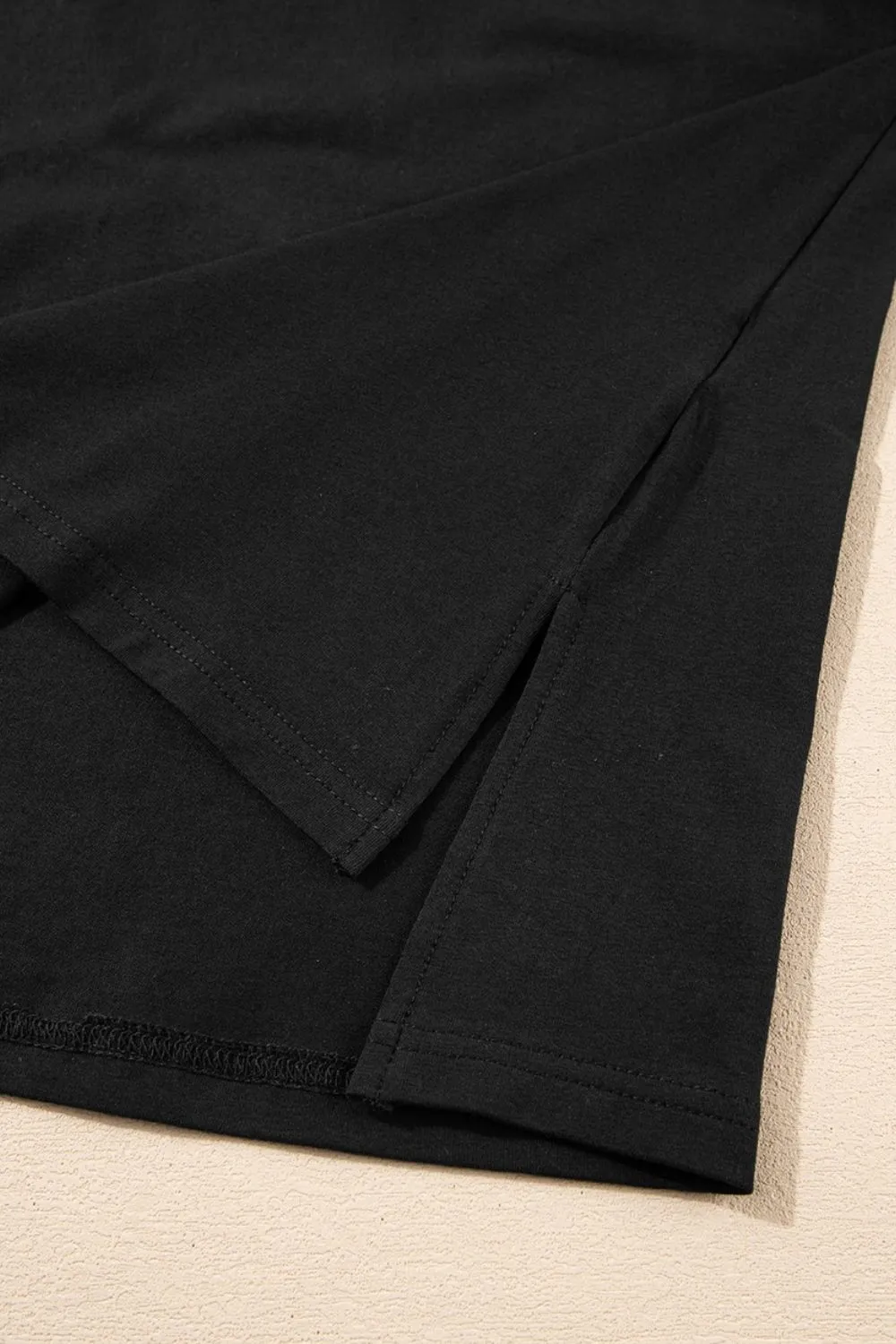 Loose Half Sleeve Hi Low Hem T Shirt, image 18