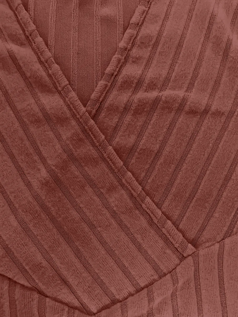 Ribbed Surplice Long Sleeve T-Shirt, image 11
