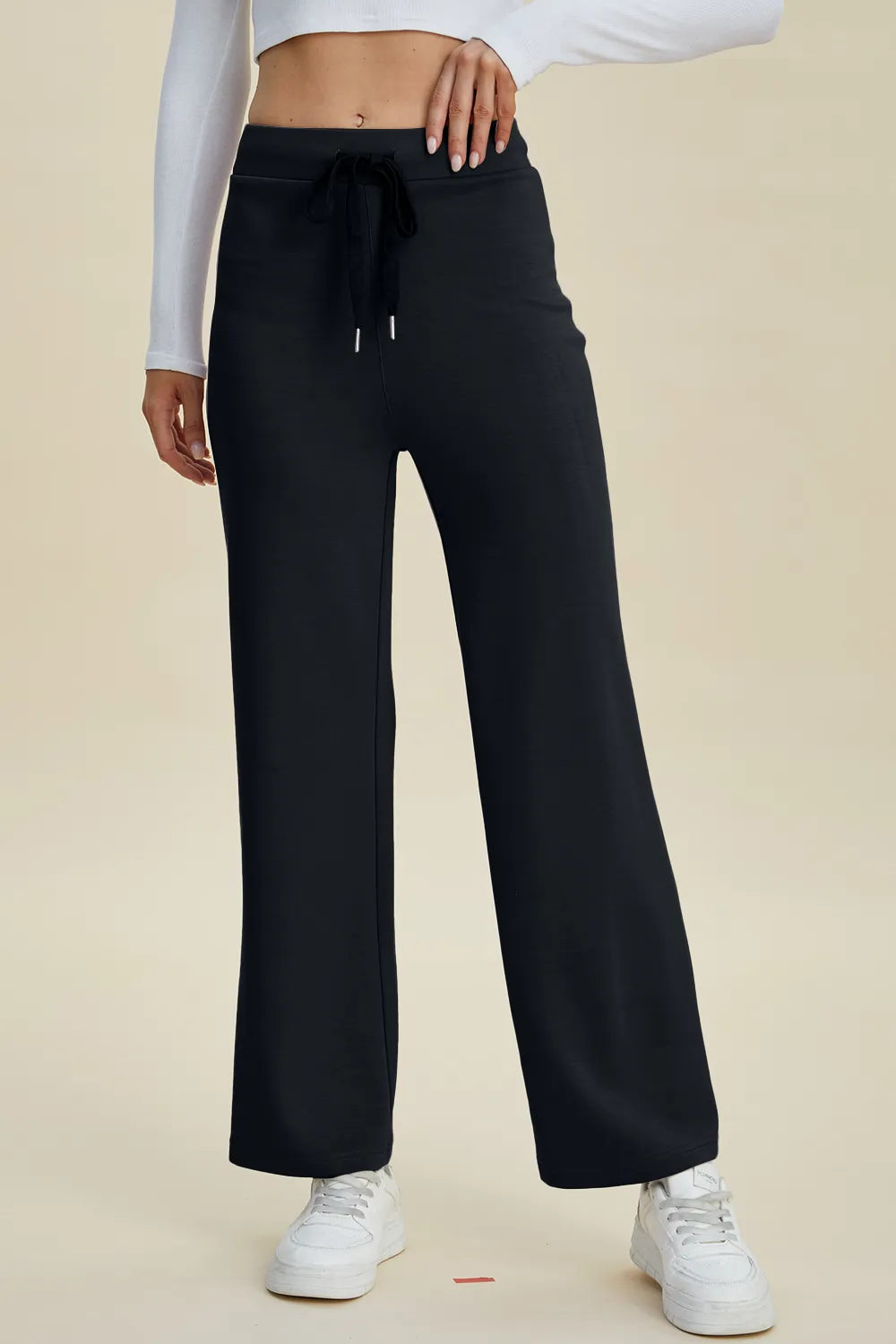 Full Size Air Scuba Drawstring Wide Leg Pants, image 8