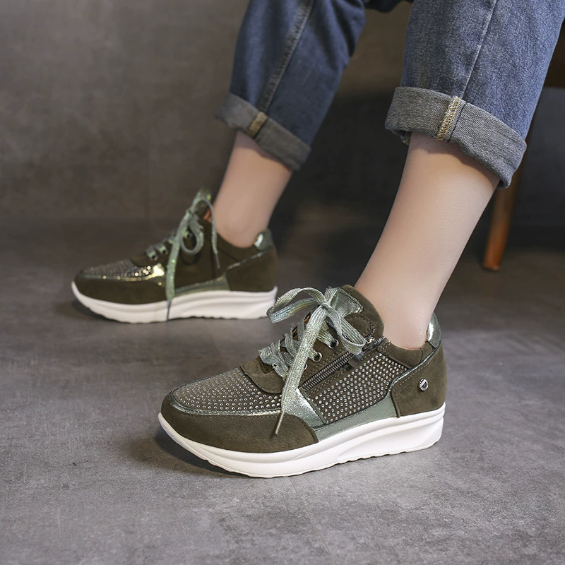 Lace Up Round Toe Sneakers, image 4