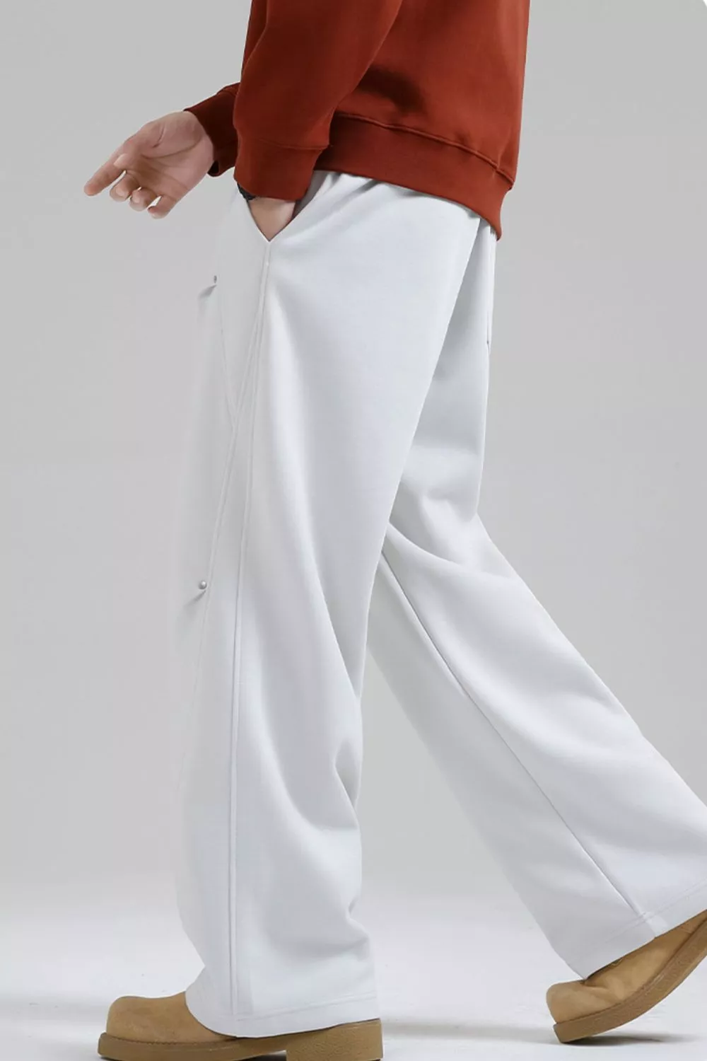 Men's Plus Size Loose-Fit Drawstring Casual Pants, image 2