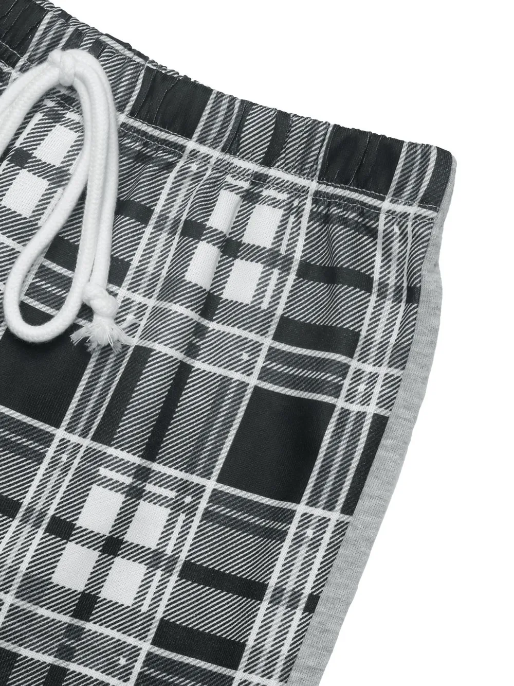 Drawstring Plaid Wide Leg Pants, image 5