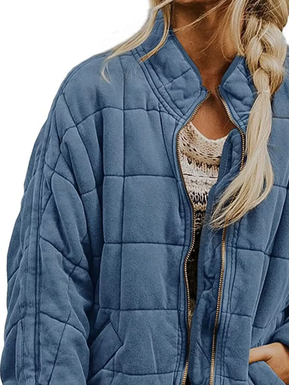 Quilted Zip Up Outerwear, image 26