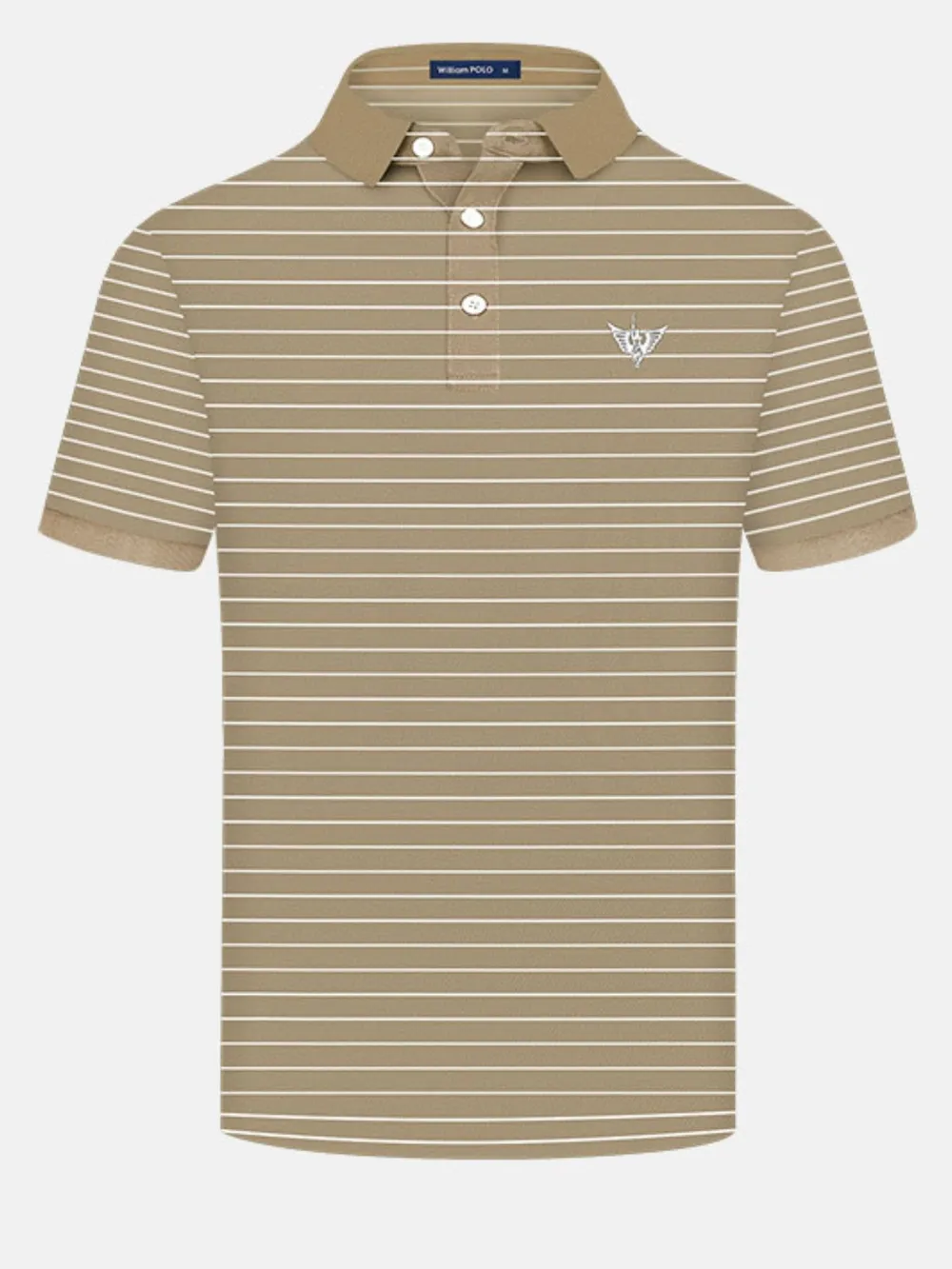 Men's Plus Size Striped Short Sleeve Polo Shirt, image 5