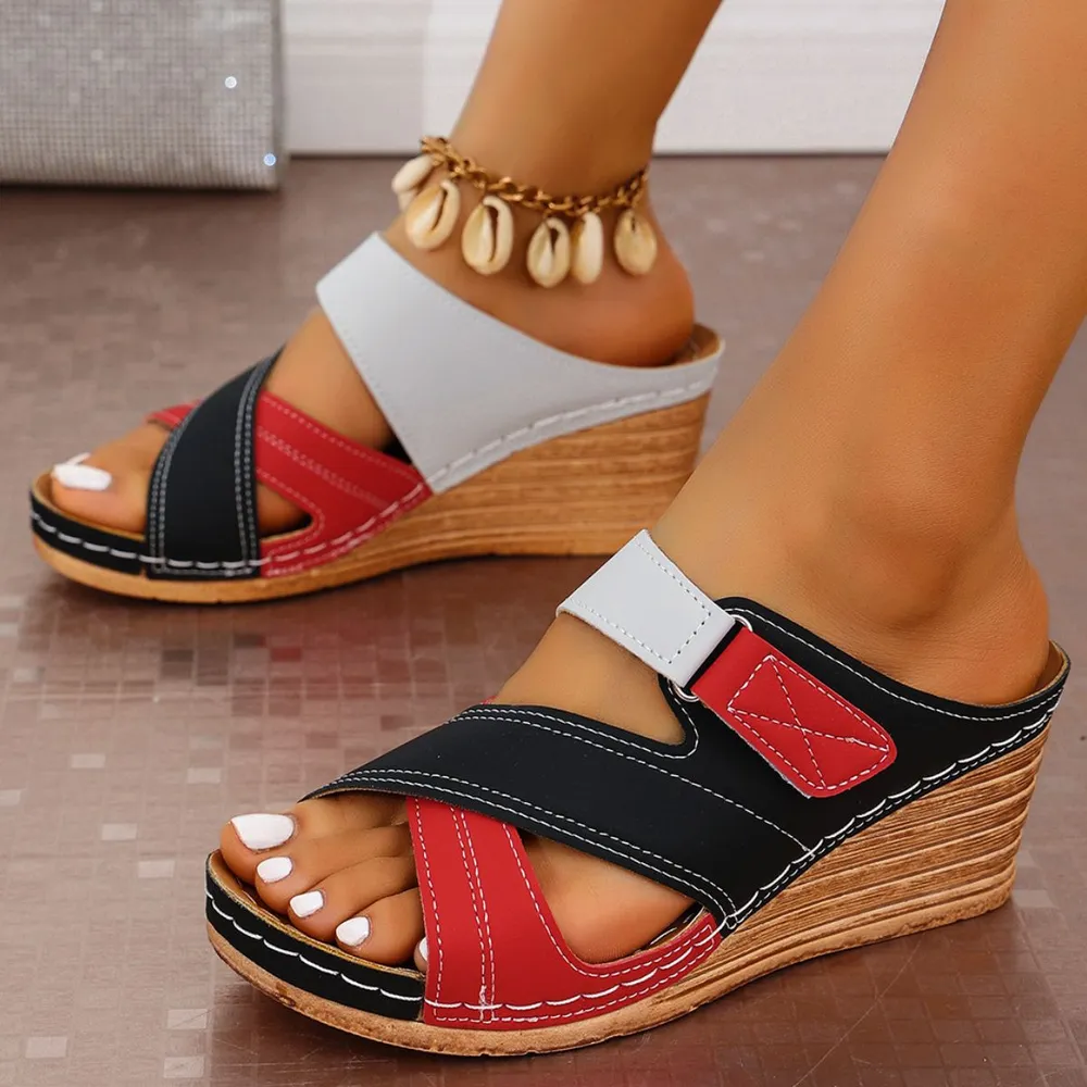 Open Toe Wedge Sandals, image 3
