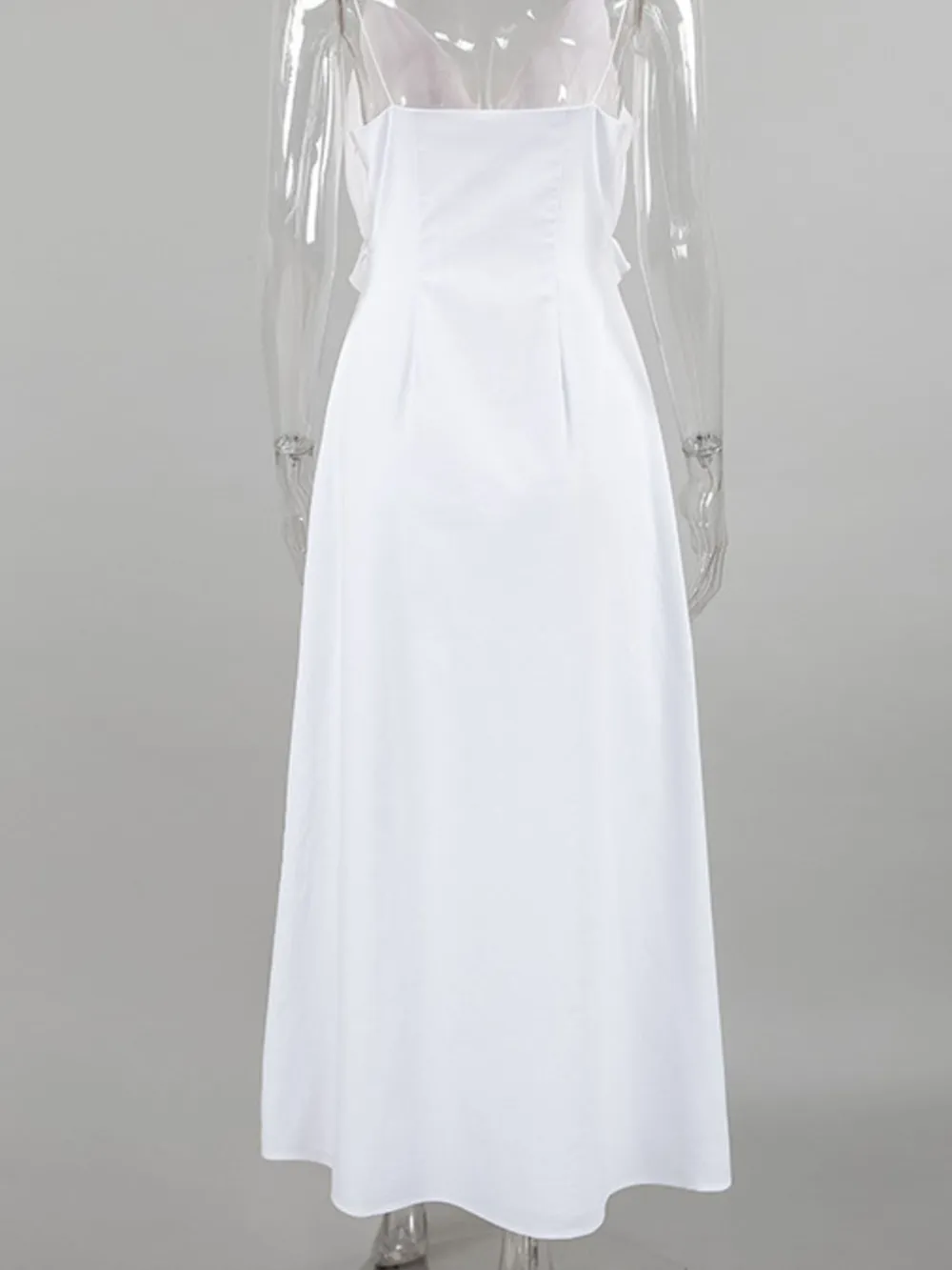 Ruffled V-Neck Maxi Dress, image 4
