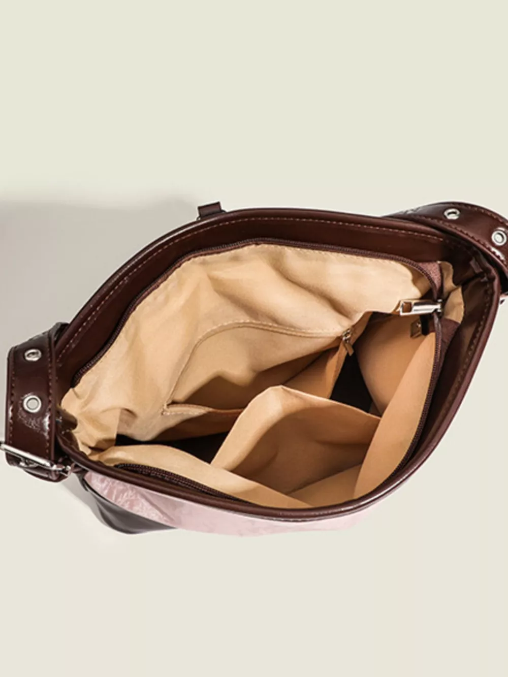 Adjustable Strap Shoulder Bag with Pouch, image 6