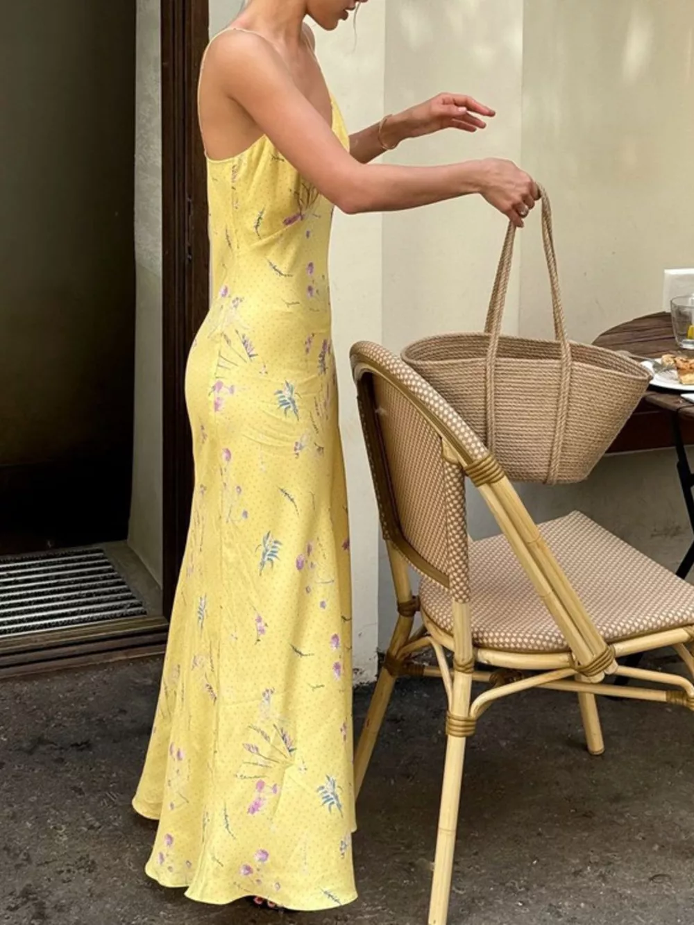 Floral Spaghetti Straps Maxi Dress, image 2