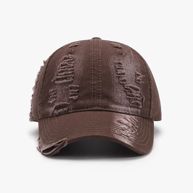 Distressed Adjustable Cotton Baseball Cap, image 12