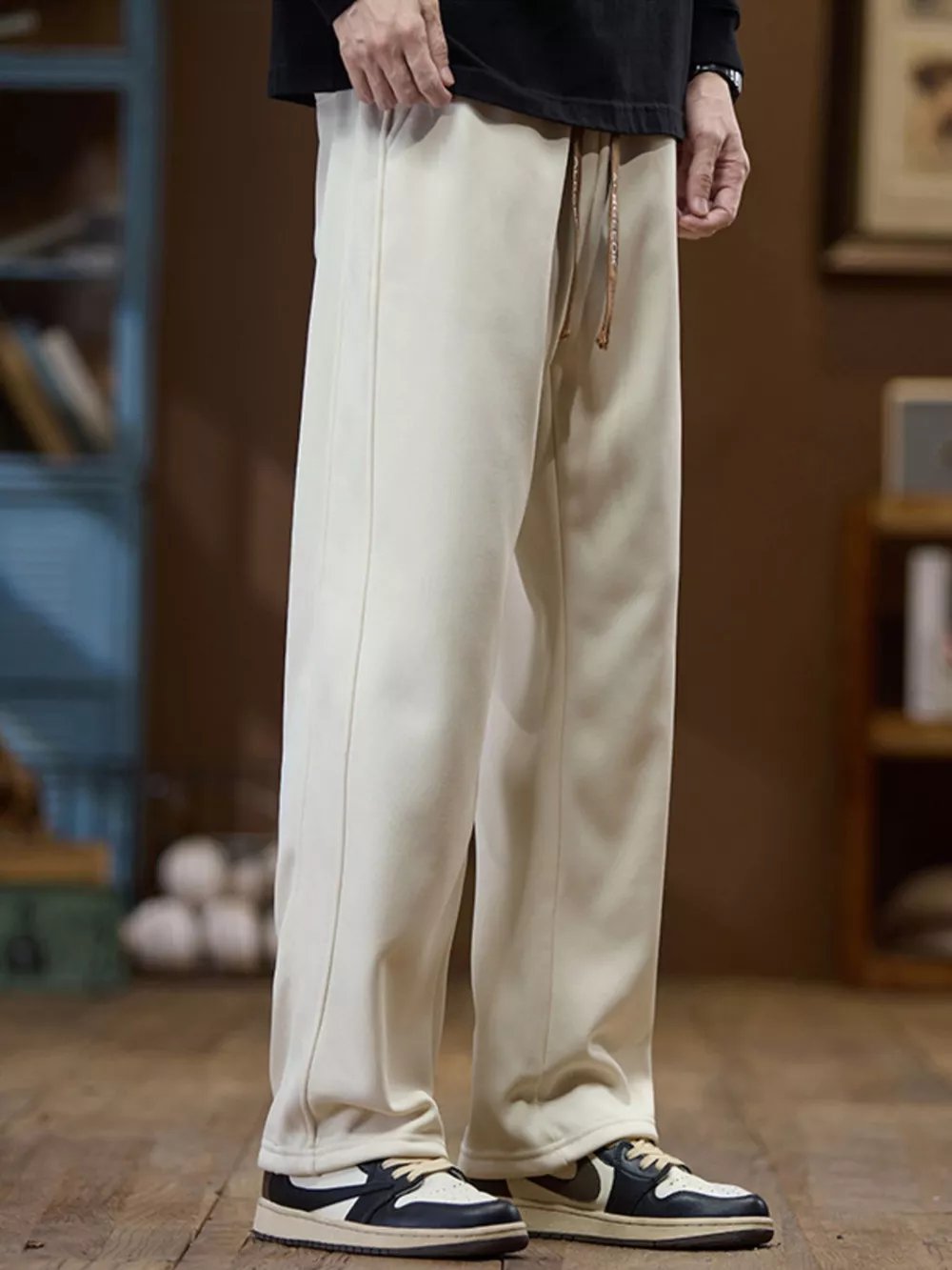 Men's Plus Size Casual Loose-Fit Drawstring Pants, image 8
