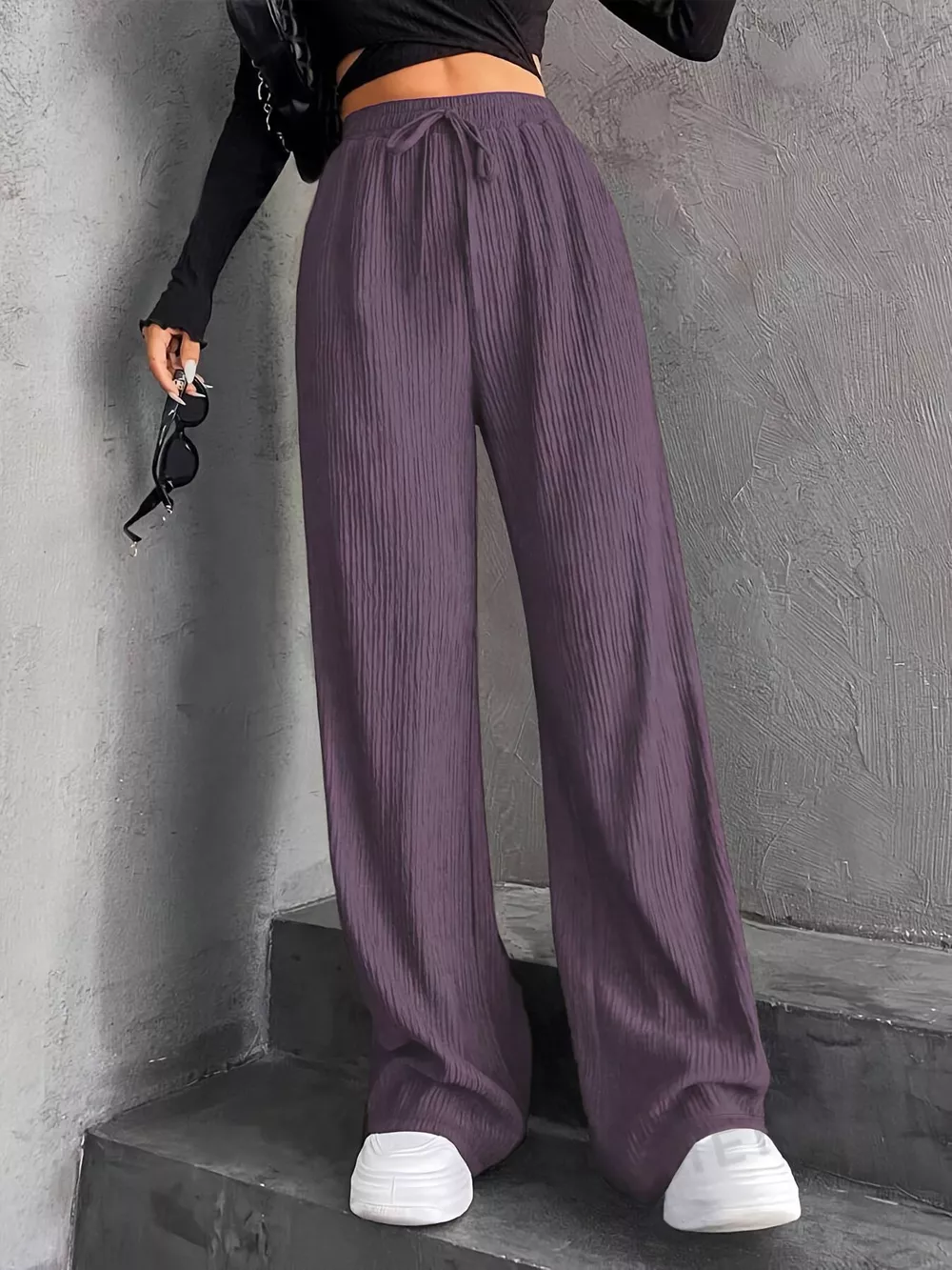 Drawstring Wide Leg Pants, image 18