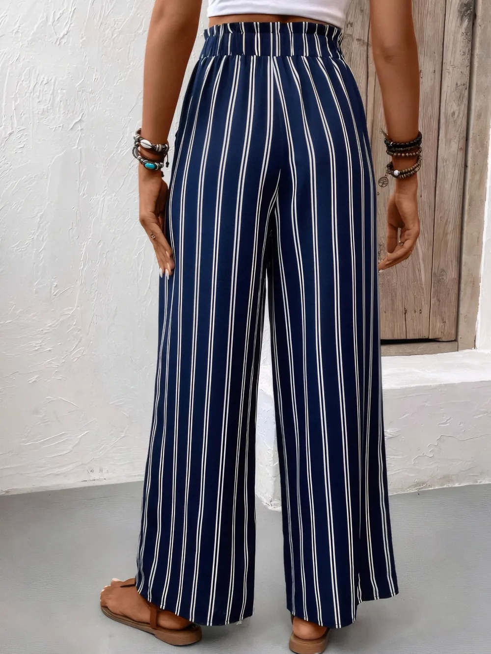 Striped Wide Leg Pants, image 3
