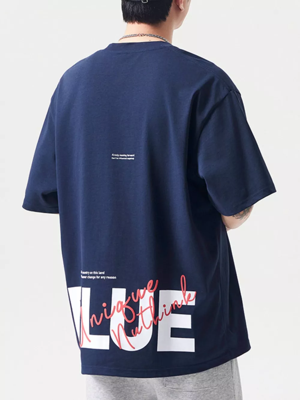 Men's Plus Size Round Neck Half Sleeve T-Shirt, image 8
