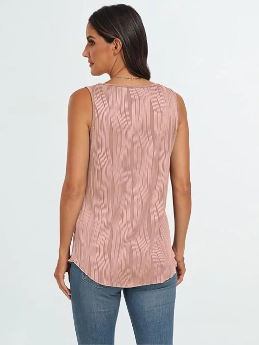 Round Neck Wide Strap Tank, image 11