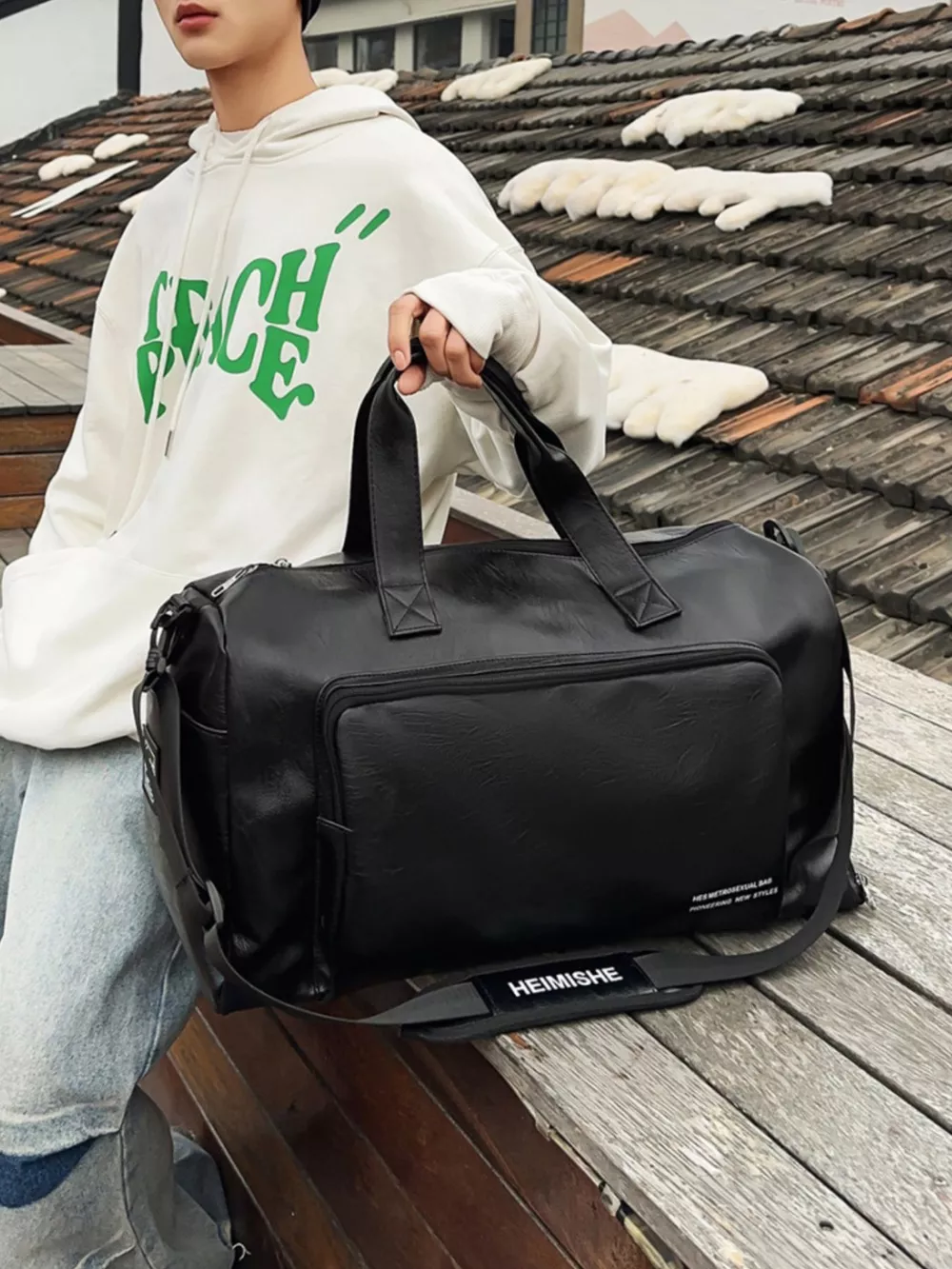 Large Capacity Canvas Travel Bag, image 5