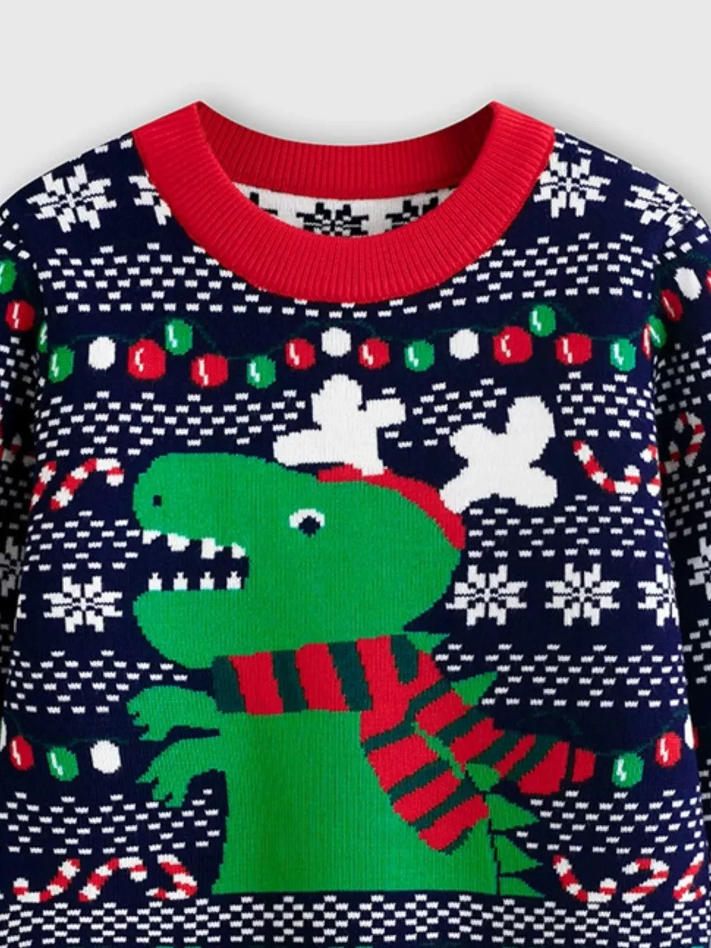 Children's Christmas Tree Round Neck Sweater, image 10
