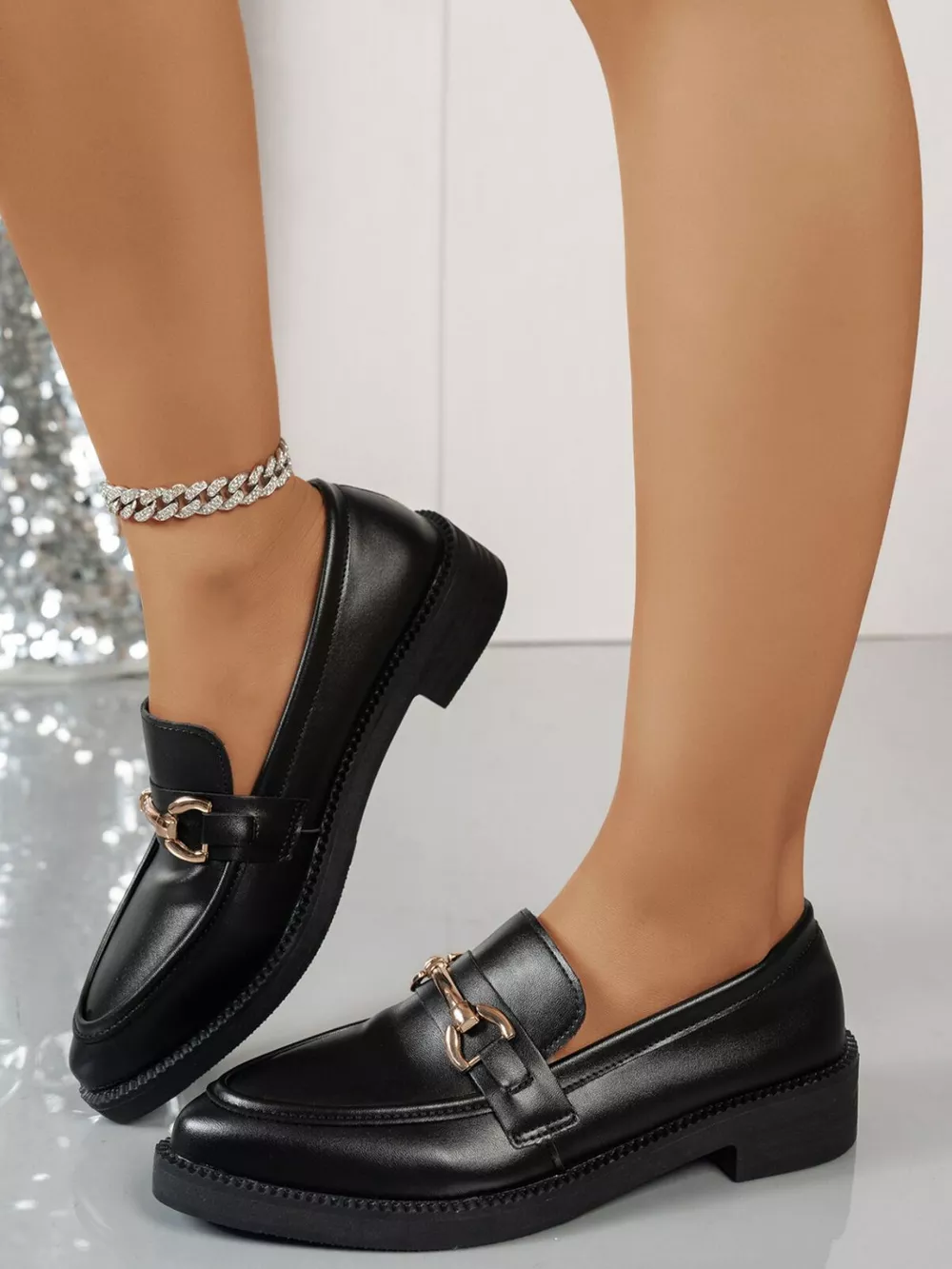 Point Toe Block Heels Loafers, image 5