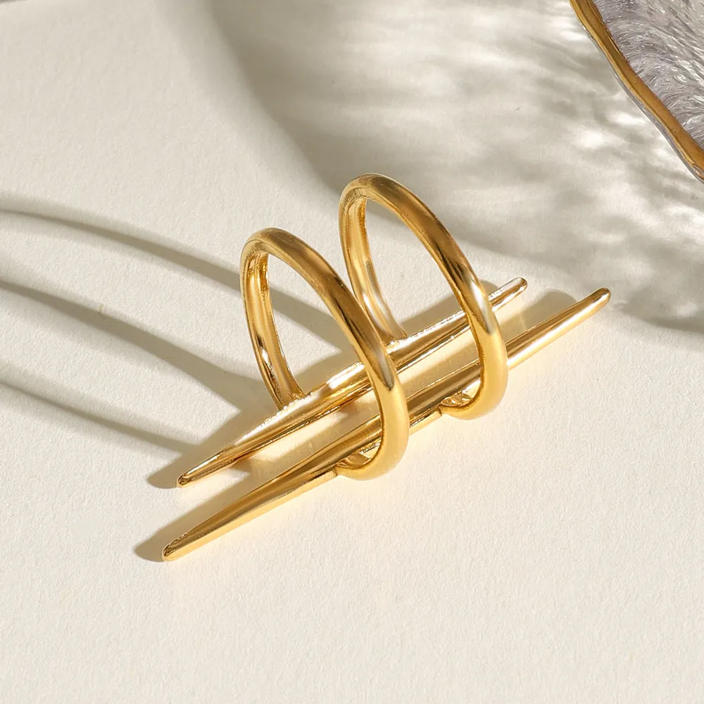 Stainless Steel Asymmetrical Ring, image 3