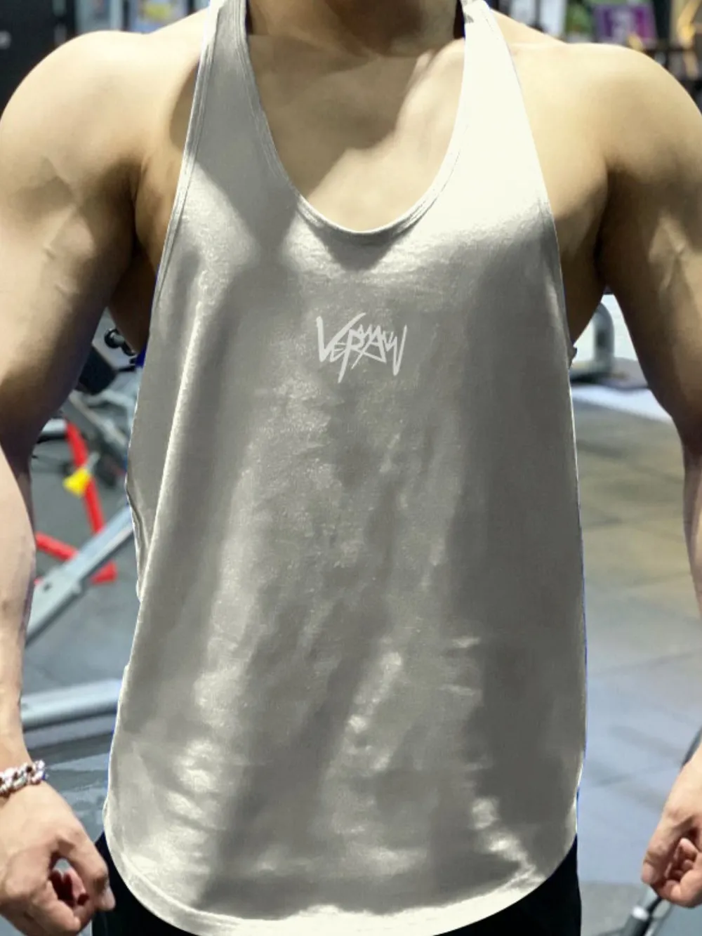 Men's Plus Size Round Neck Racerback Tank, image 11