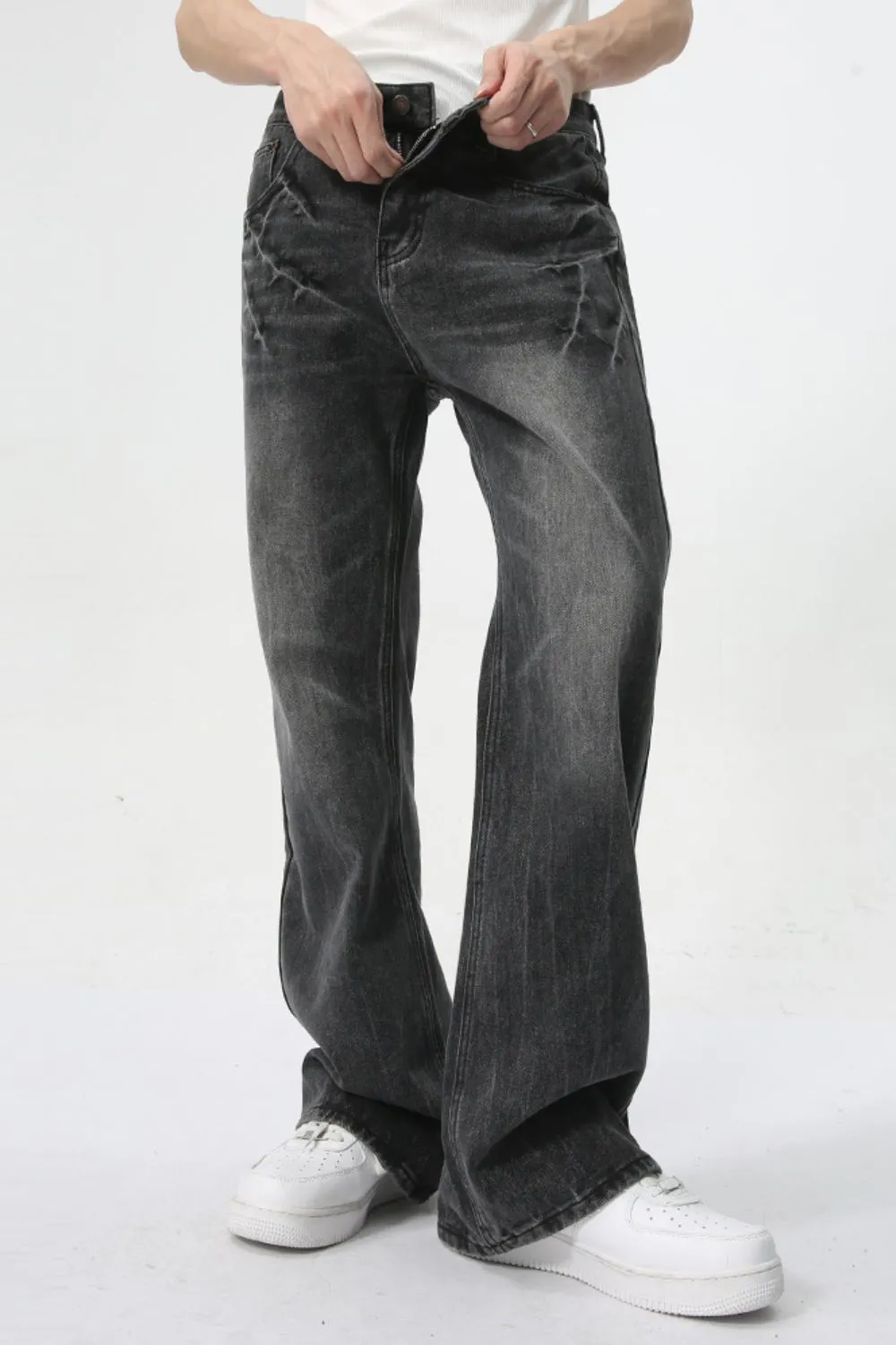 Lightning Burst Bootcut Jeans, image 3