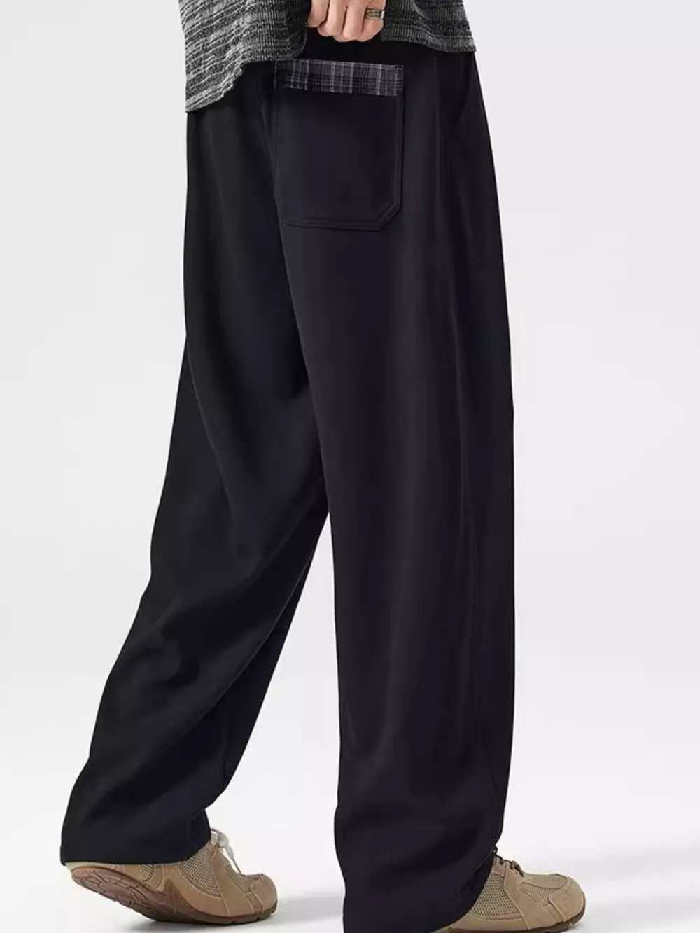Men's Plus Size Loose Fit Drawstring Casual Pants, image 2