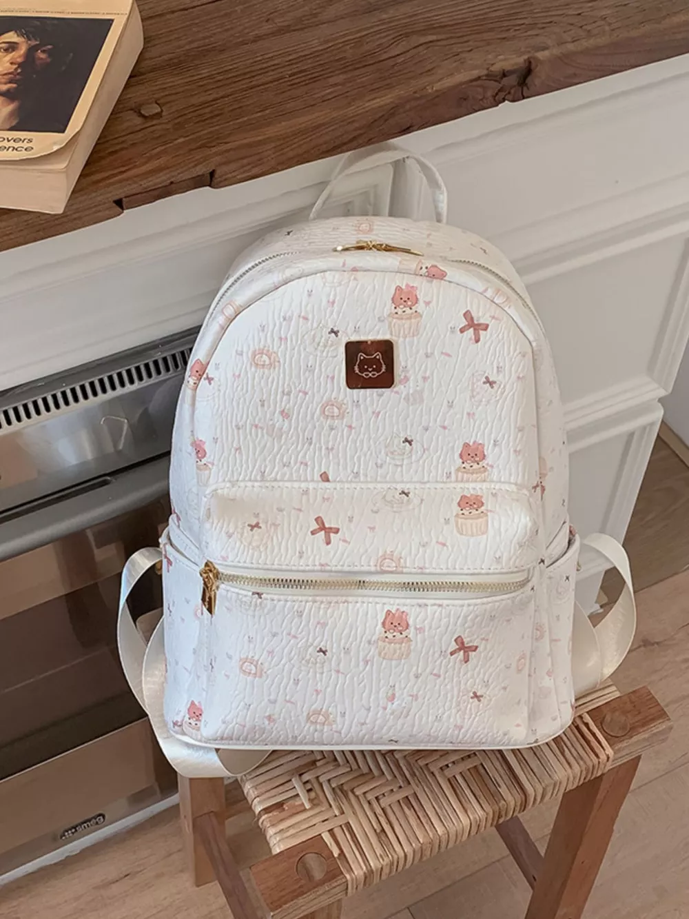 Patterned Lightweight Backpack Bag, image 3