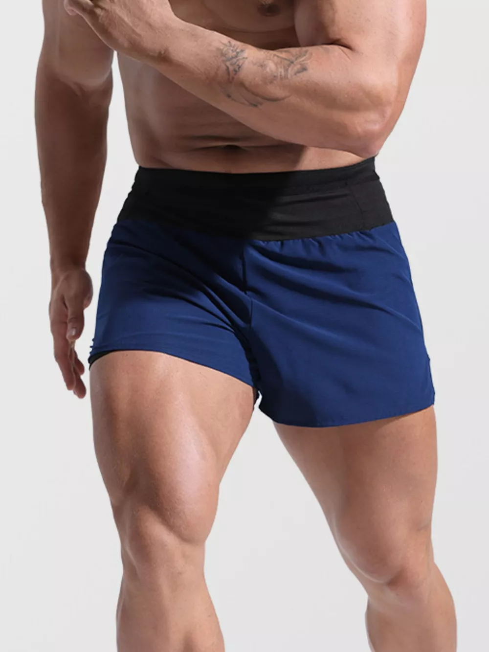 Men's Full Size Contrast Active Shorts Plus Size, image 8