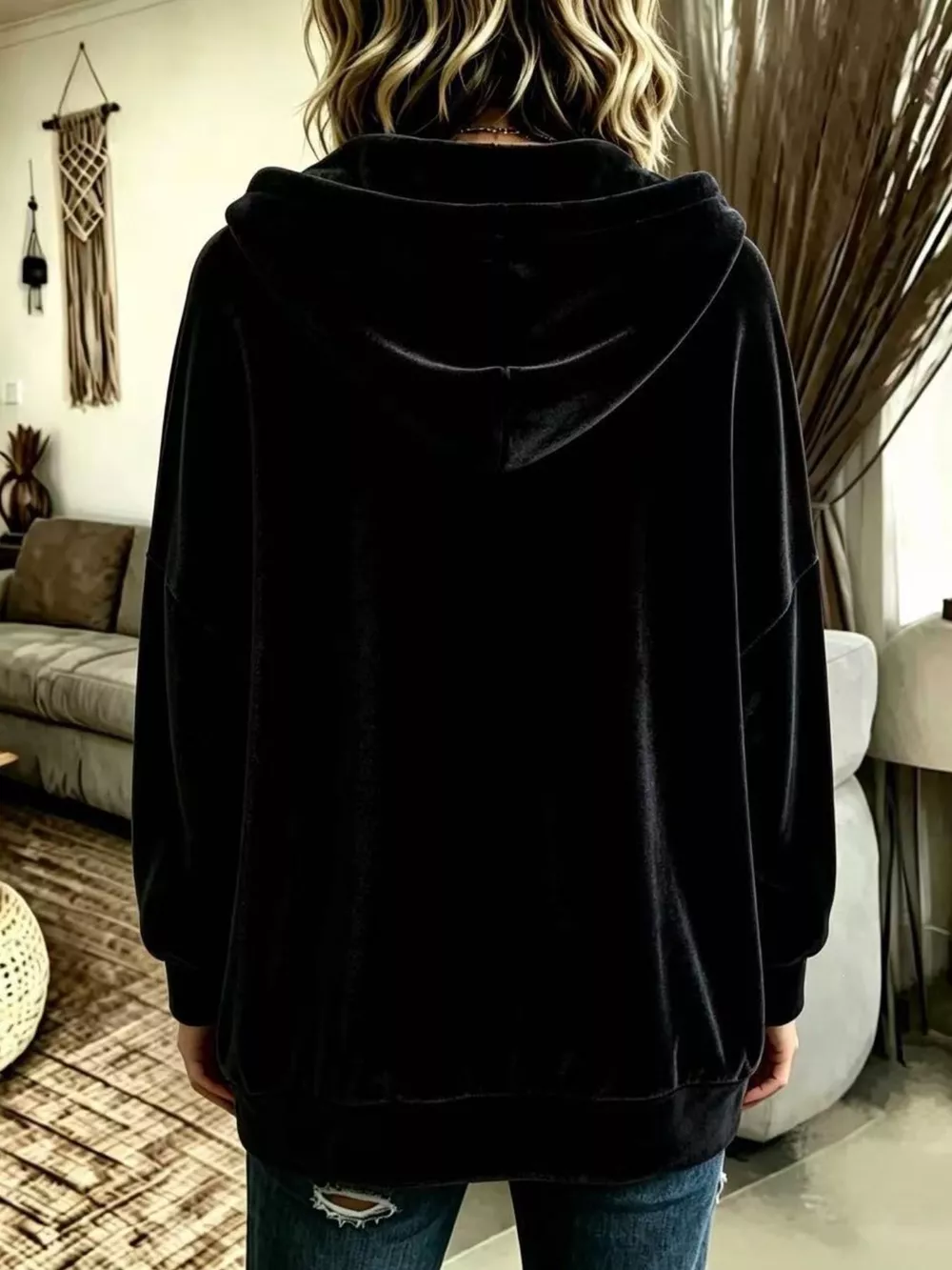 Full Size Casual Button-Down Hooded Outerwear Plus Size, image 12