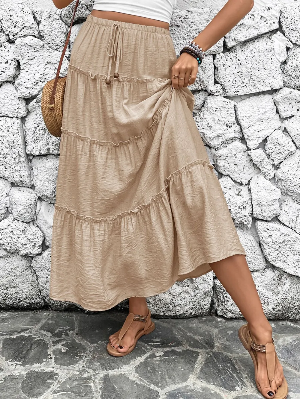 Frill Tiered Skirt, image 6