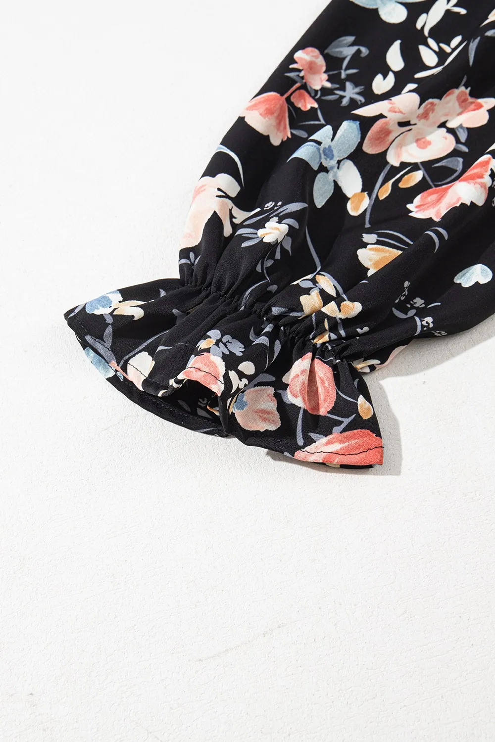 Floral Print Flounce Sleeve Midi Dress, image 19